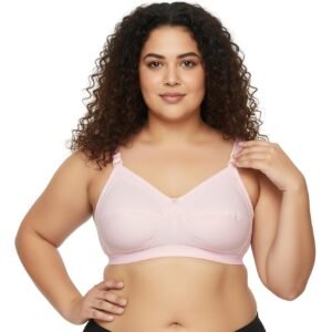 Elina Davw Cotton Hosiery Full Coverage Bra, Non-Wired, Plus Size Support