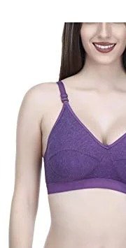 Elina Denim Full Coverage Solid Bra - Image 3